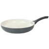 Oster Ridge Valley 12 Inch Aluminum Nonstick Frying Pan In Grey In Gray