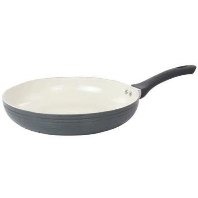 Oster Ridge Valley 12 Inch Aluminum Nonstick Frying Pan In Grey In Gray