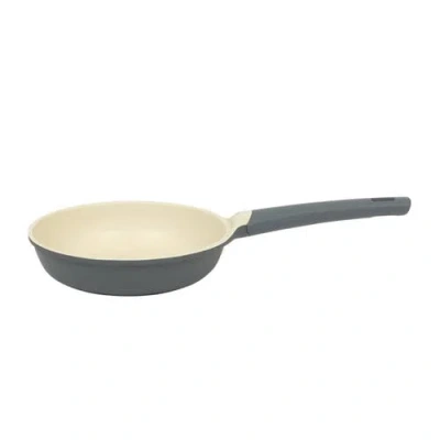 Oster Rooney 10 Inch Ceramic Nonstick Cast Aluminum Frying Pan In Grey In Gray