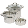 Oster Sangerfield 5 Quart Stainless Steel Pasta Pot With Steamer Insert And Basket In Silver