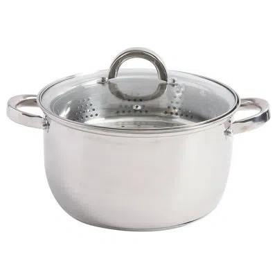 Oster Sangerfield 6 Qt. Stainless Steel Multi-pot With Steamer Insert And Lid In Silver