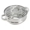Oster Sangerfield 8 Inch Universal Stainless Steel Steamer With Lid In Silver