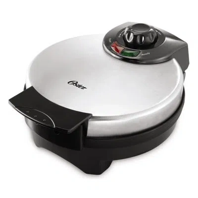 Oster Stainless Steel Belgian Waffle Maker With Adjustable Temperature Control In Silver