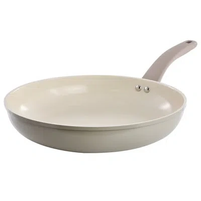 Oster Sutterville Choice 8 Inch Ceramic Nonstick Frying Pan In Beige In Neutral