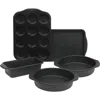 Oster Teston Platinum Collection 5 Piece Nonstick Carbon Steel Bakeware Set In Black