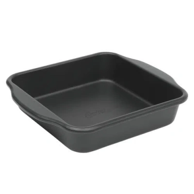 Oster Teston Platinum Collection 8 Inch Nonstick Carbon Steel Square Cake Pan In Black