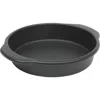 Oster Teston Platinum Collection 9 Inch Nonstick Carbon Steel Cake Pan In Matte Black In Black