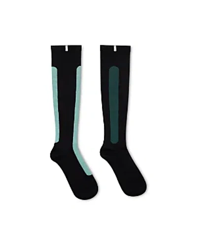 Ostrichpillow Bamboo Compression Socks In Blue Reef & Caribbean Green