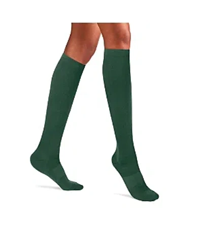 Ostrichpillow Bamboo Compression Socks In Forest Green