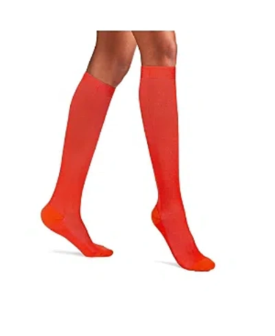 Ostrichpillow Bamboo Compression Socks In Orange