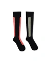 Ostrichpillow Bamboo Compression Socks In Sunset Red  Olive Green