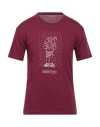 Ostrya Man T-shirt Burgundy Size Xl Cotton, Polyester In Red