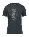 Ostrya Man T-shirt Lead Size Xl Cotton, Polyester In Grey