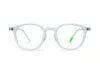 Otaaki Men's White Leah Screen Glasses– Crystal In White