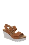 Otbt Peasant Wedge Sandal In Camel In Camel