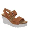 OTBT PEASANT WEDGE SANDAL IN CAMEL