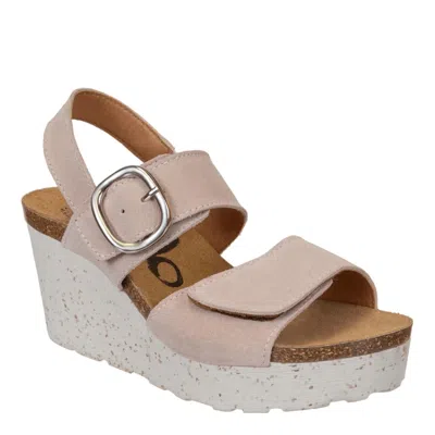 OTBT PEASANT WEDGE SANDAL IN ROSETTE