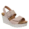 Otbt Peasant Wedge Sandals In Pink