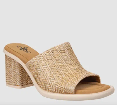 Otbt Women's Bravura Sandal In Raffia In Gray