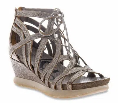 Otbt Women's Nomadic Wedge Sandal In Light Pewter In Multi