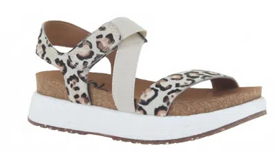 Otbt Women's Sierra Wedge Sandals In Animal Print In White