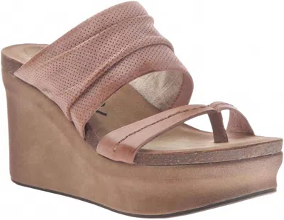 Otbt Women's Tailgate Wedge Sandal In Warm Pink In Multi
