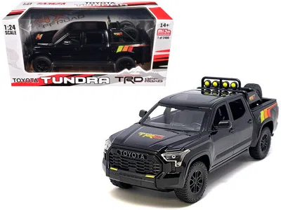Other 2023 Toyota Tundra Trd 4x4 Pickup Truck Black With Trd Stripes With Sunroof And Wheel Rack Limited E