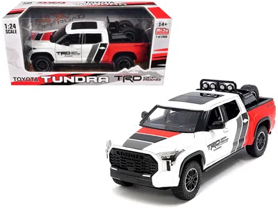 Other 2023 Toyota Tundra Trd 4x4 Pickup Truck White And Red With Black And Gray Stripes With Sunroof And W In Multi
