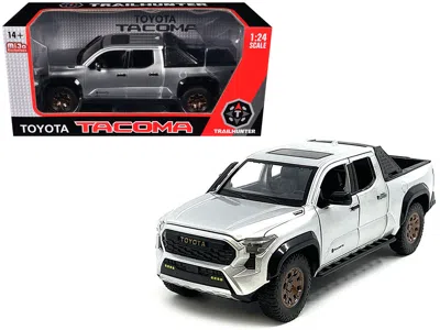 Other 2024 Toyota Tacoma Trailhunter Edition Pickup Truck Silver Metallic 1/24 Diecast Model Car