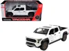 Other 2024 Toyota Tacoma Trailhunter Edition Pickup Truck White Metallic 1/24 Diecast Model Car In White