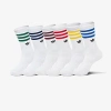 Other Adidas Originals Trefoil Crew Socks (6-pack) Size Medium Cotton/nylon/polyester In Multi