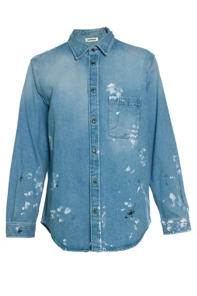Other Designers Darkpark, Victor Denim Shirt In Blue