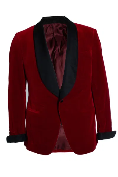 Other Designers Kingsman, Red Velvet Blazer