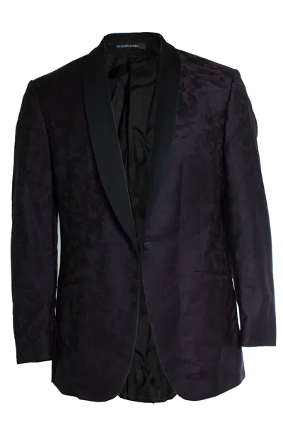Other Designers Richard James, Camo Printed Blazer In Purple