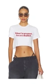 Other Her Cardi B Crop Tee In White