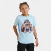 Other Kids' Streetz Iz Watchin Hustle Bear T-shirt In Light Blue