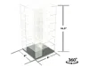 Other Showcase Large 24 Car Display Desktop Spinner With Mirror Back "mijo Exclusives" For 1/64 Scale Mode