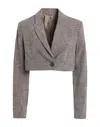 Other Stories &  Woman Blazer Khaki Size 10 Viscose, Linen In Beige
