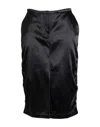 Other Stories &  Woman Midi Skirt Black Size 12 Viscose, Cotton In Black