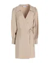 Other Stories &  Woman Mini Dress Beige Size 10 Tencel Modal, Polyester In Beige