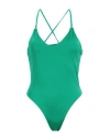 Other Stories &  Woman One-piece Swimsuit Green Size 6 Recycled Polyester, Elastane In Green