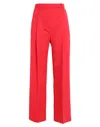 Other Stories &  Woman Pants Red Size 14 Polyester, Wool, Elastane In Red