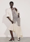 Other Stories Beaded Crochet Midi Dress In Beige | ModeSens