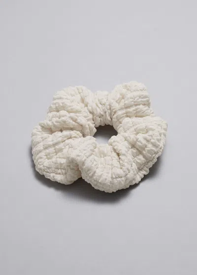Other Stories Bubbly Scrunchie In White
