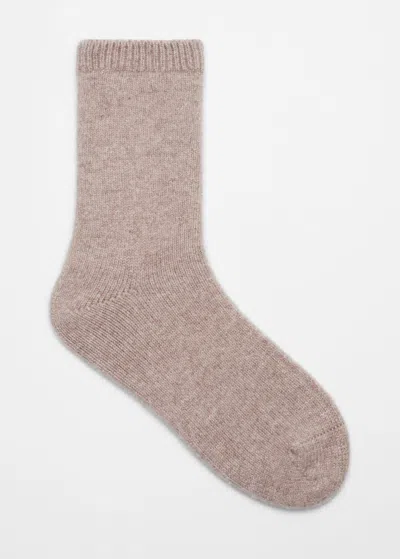 Other Stories Cashmere Socks In Beige