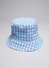 OTHER STORIES CHECKED BUCKET HAT