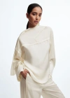 OTHER STORIES COWL NECK SHIRT