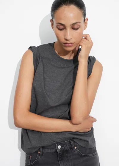 Other Stories Crewneck T-shirt In Grey