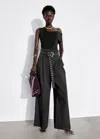 OTHER STORIES EYELET-BELT PAPERBAG TROUSERS