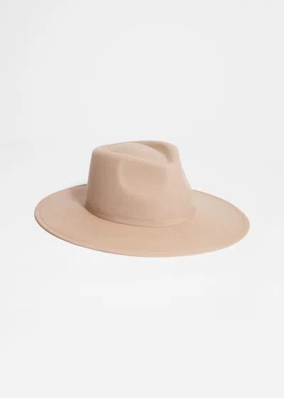 Other Stories Fedora Felt Hat In Rust